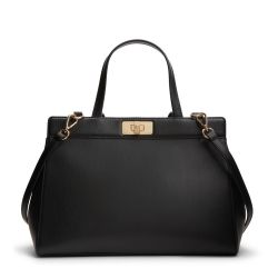 Γυναικεία TH Modern Satchel Τσάντα Μαύρη Tommy Hilfiger AW0AW18729-BDS