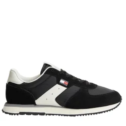 Ανδρικά Δερμάτινα Sneakers Μαύρα Tommy Jeans EM0EM01737-BDS