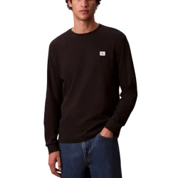 Ανδρικό Μακρυμάνικο T-shirt Μαύρο Calvin Klein LV040EM217-UB1