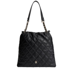 Γυναικεία TH Monogram tote Τσάντα Μαύρη Tommy Hilfiger AW0AW18719-BDS