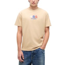 Ανδρικό T-shirt Μπεζ Tommy Jeans DM0DM23172-AB9