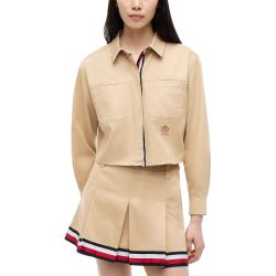 Γυναικείο Cropped Πουκάμισο Μπεζ Tommy Jeans DW0DW22942-AB9