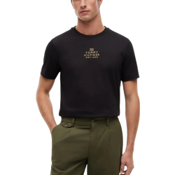 Ανδρικό T-shirt Μαύρο Tommy Hilfiger MW0MW43227-BDS