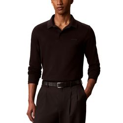 Ανδρικό Μακρυμάνικο Polo Μαύρο Calvin Klein LV04LH240G-UB1