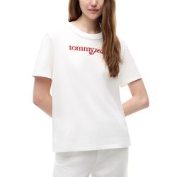 Γυναικείο T-shirt Λευκό Tommy Jeans DW0DW22812-YBL
