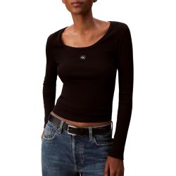 Γυναικείο Μακρυμάνικο T-shirt Μαύρο Calvin Klein LV047D218G-UB1