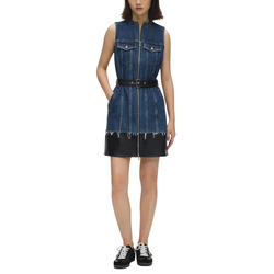 Γυναικείο Αμάνικο Τζιν Φόρεμα Μπλε Karl Lagerfeld Jeans B3W13007-2AT Blue
