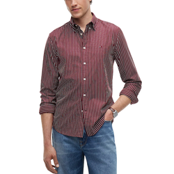 Ανδρικό Ριγέ Πουκάμισο Μπορντό Tommy Hilfiger MW0MW44571-0EV