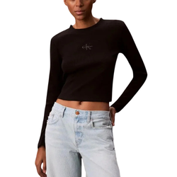 Γυναικείο Μακρυμάνικο T-shirt Μαύρο Calvin Klein LV047A803G-UB1