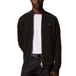 Ανδρική Πλεκτή Ζακέτα Μαύρη Calvin Klein LV04RH319G-UB1