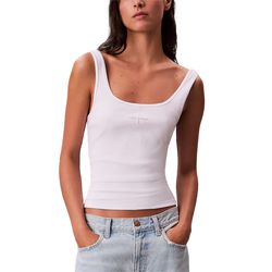 Γυναικείο Tank Top Λευκή Calvin Klein LV047A804G-YAA