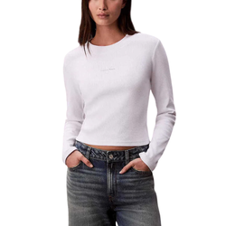 Γυναικείο Μακρυμάνικο T-shirt Λευκό Calvin Klein LV047A803G-YAA
