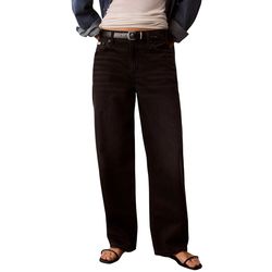 Γυναικείο Barrel Τζιν Μαύρο Calvin Klein LV047F686G-3N3