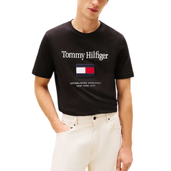 Ανδρικό T-shirt Μαύρο Tommy Hilfiger MW0MW42736-BDS