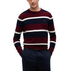 Ανδρικό Πουλόβερ Μπορντό Tommy Hilfiger MW0MW28046-0A7