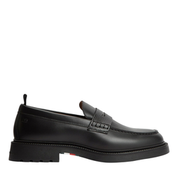 Ανδρικά Δερμάτινα Loafers Μαύρα Tommy Hilfiger FM0FM05968-BDS