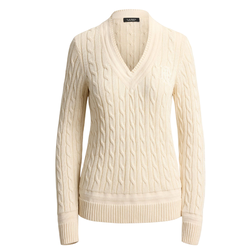 Γυναικείο Πουλόβερ Κρεμ Ralph Lauren 200888795011-CREAM