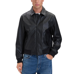 Ανδρικό Faux Leather Bomber Μπουφάν Μαύρο Calvin Klein LV04RH413G-UB1