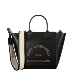 Γυναικεία Δερμάτινη K/Daily Tote Τσάντα Μαύρη Karl Lagerfeld B3W30093-1AV Black