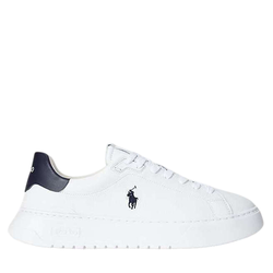 Ανδρικά Δερμάτινα RLite Court Sneakers Λευκά Ralph Lauren 809974097002-White