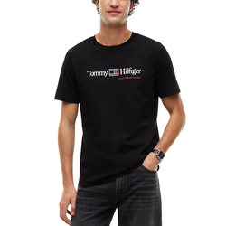Ανδρικό T-shirt Μαύρο Tommy Hilfiger MW0MW44875-BDS