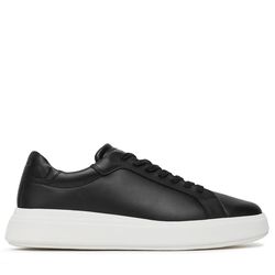 Ανδρικά Δερμάτινα Sneakers Μαύρα Calvin Klein HM0HM01016-BEH
