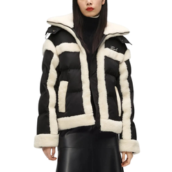 Γυναικείο Shearling Μπουφάν Μαύρο Karl Lagerfeld B4W15004-999 Black