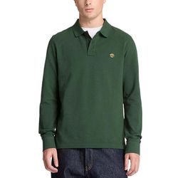 Ανδρικό Millers River Μακρυμάνικο Polo Πράσινο Timberland TBC0YHBE-398