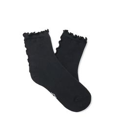 Γυναικείες Karsyn Lettuce Edge Quarter II Κάλτσες Μαύρες UGG 1175251-BLK