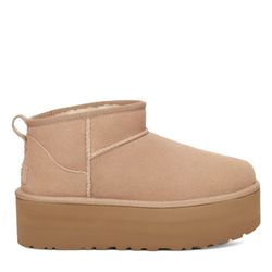 Γυναικεία Classic Ultra Mini Platform Μποτάκια Μπεζ UGG 1135092-SAN