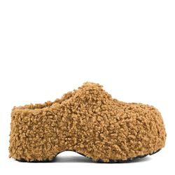 Γυναικεία Teddy Fur Clog Ταμπά Colors Of California HC SIERRA02-TAN