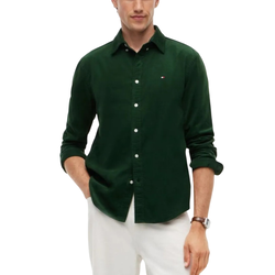 Ανδρικό Κοτλέ Πουκάμισο Πράσινο Tommy Hilfiger MW0MW40486-L07