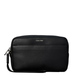 Ανδρικό Δερμάτινο Τσαντάκι Χειρός Μαύρο Calvin Klein LV04D1277G-UB1
