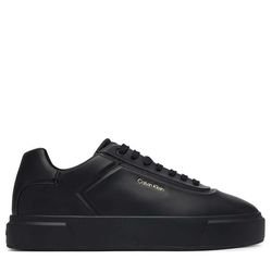Ανδρικά Δερμάτινα Sneakers Μαύρα Calvin Klein YM0YM01452-0KW