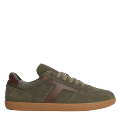 Ανδρικά Δερμάτινα Tribeca Sneakers Λαδί Tommy Hilfiger FM0FM06069-RBN