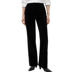 Γυναικείο Slim Βελουτέ Παντελόνι Μαύρο Tommy Hilfiger WW0WW52201-BDS
