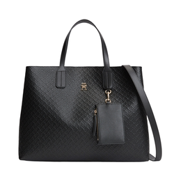Γυναικεία Icon Satchel Τσάντα Μαύρη Tommy Hilfiger AW0AW18923-BDS