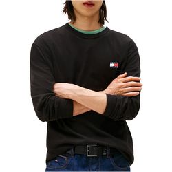 Ανδρικό Μακρυμάνικο T-shirt Μαύρο Tommy Jeans DM0DM21974-BDS