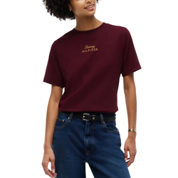 Γυναικείο T-shirt Μπορντό Tommy Hilfiger WW0WW51725-XIH