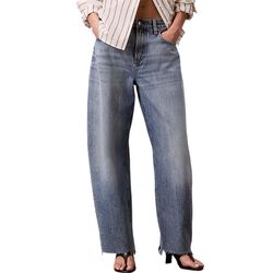 Γυναικείο Relaxed Barrel Τζιν Γαλάζιο Calvin Klein LV047H743G-46S
