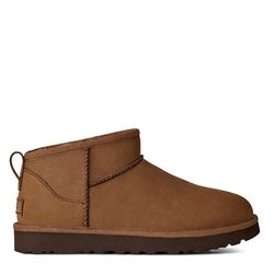 Γυναικεία Classic Ultra Mini Nubuck Μποτάκια Καφέ UGG 1184556-DKC