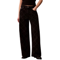 Γυναικείο Low Rise Baggy Τζιν Μαύρο Calvin Klein LV047H756G-4B3