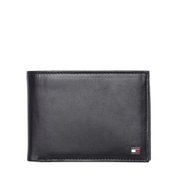 Ανδρικό Δερμάτινο Eton Πορτοφόλι Μαύρο Tommy Hilfiger AM0AM00651-002