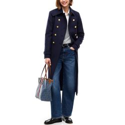 Γυναικείο Παλτό Navy Μπλε Tommy Hilfiger WW0WW51554-C1G