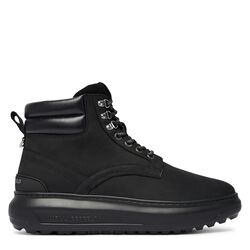 Ανδρικά Δερμάτινα Kapri Lug Μποτάκια Μαύρα Karl Lagerfeld KL57548-20X Black