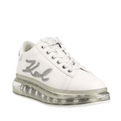 Γυναικεία Δερμάτινα Signi Graident Sneakers Λευκά Karl Lagerfeld KL62610F-01S WHITE