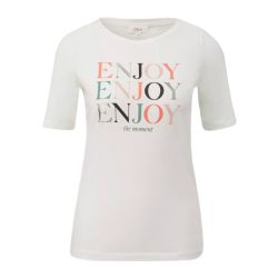 Γυναικείο T-Shirt Λευκό S.Oliver 2145266-02D0