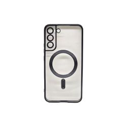 Magsafe Back Cover Σιλικόνης Διάφανο/Μαύρο (Galaxy S22 Plus)