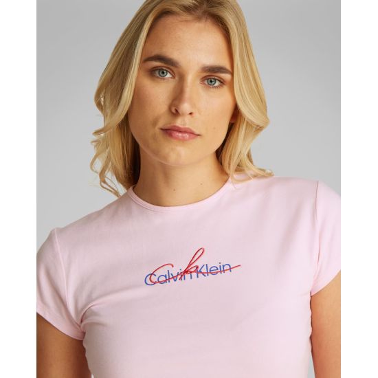 Γυναικείο T-shirt Ροζ Calvin Klein LV047B828G-7UD