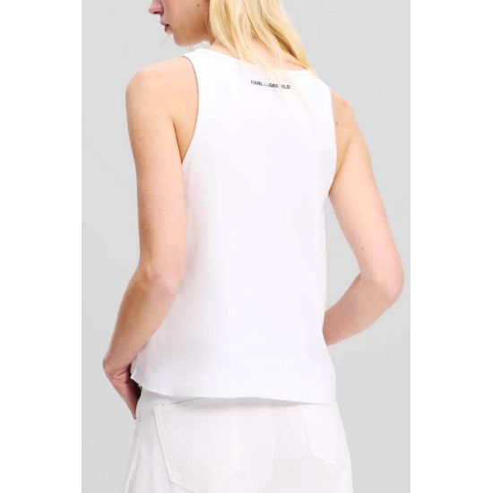 Γυναικείο Tank Top Λευκό Karl Lagerfeld A2W17066-100 White